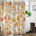 thumbnail image 1 of Retro 70s 60s Hippie Mushroom Shower Curtain Funky Vintage Cute Flower Boho Floral Washable Waterproof Fabric Bath Curtains Set for Bathroom Decor Art with 12 Hooks - 72x72 Inch, 1 of 6