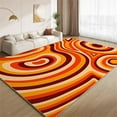thumbnail image 1 of Retro 70s 80s Trippy Swirl Area Rugs 2x3 Rug Groovy Psychedelic Orange Boho Art Rugs Modern Geometric Abstract Art Floor Mats Carpet for Living Room Bedroom Study Office Foyer, 1 of 6
