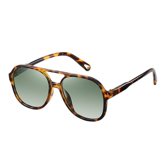 Retro 70s Aviator Polarized Sunglasses for Men Women UV400 Protection Gradient Lens Sunglasses Classic Square Frame Sun Glasses for Outdoor Driving Fashion