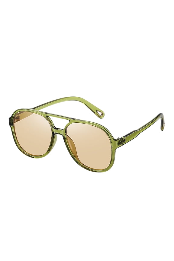 Retro 70s Aviator Polarized Sunglasses for Men Women UV400 Protection Gradient Lens Sunglasses Classic Square Frame Sun Glasses for Outdoor Driving Fashion