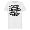 thumbnail image 1 of Retro 70s Car Set  T-Shirt Men -Image by Shutterstock, Male 3X-Large, 1 of 2