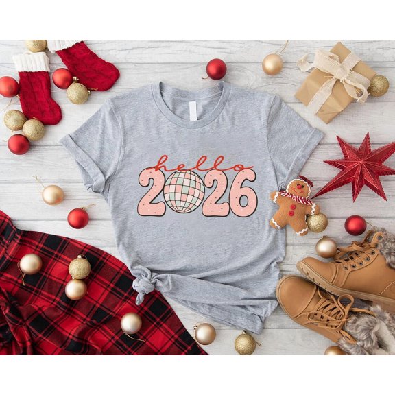 Retro 70s Disco Ball 2024 Graphic Tee: Groovy New Year Shirt TSHIRT All Size S-5XL