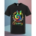 thumbnail image 1 of Retro 70s Hippie Costume - Men's Cotton T-Shirt with Groovy Tie Dye & Humorous Graphic, Comfortable Short Sleeve Round Neck Top for All Seasons, 1 of 5
