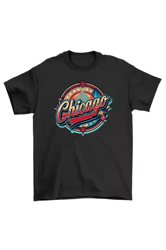 Retro 72 Chicago Logo T-Shirt - Slam Dunk Into Style, Funny Unisex Unisex S-5Xl Hot Trending Shirt, Vintage Birthday Gift
