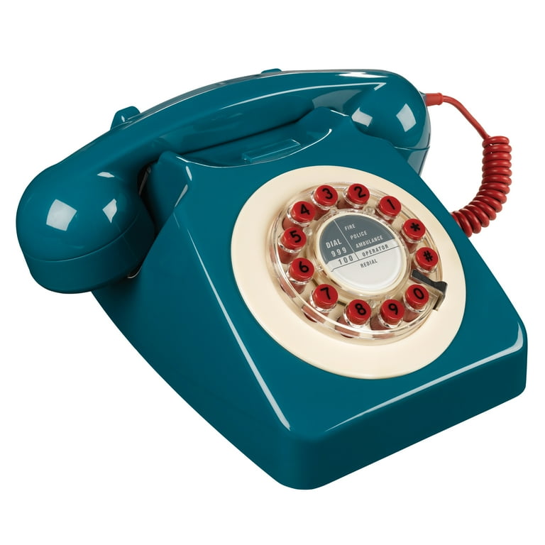 Retro 746 Series Rotary Corded Landline Phone - Walmart.com