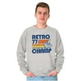 thumbnail image 1 of Retro 77 Old School Video Gamer Unisex Plus Fleece Graphic Sweatshirt Brisco Brands 2X, 1 of 5