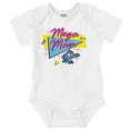 thumbnail image 1 of Retro 8-bit Video Game Mega Man Romper Boys or Girls Infant Baby Brisco Brands 12M, 1 of 7