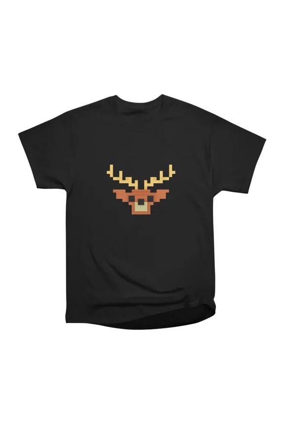Retro 8 bit deer T-Shirt Tee Gift For Him Merch For Her Apparel For Friend