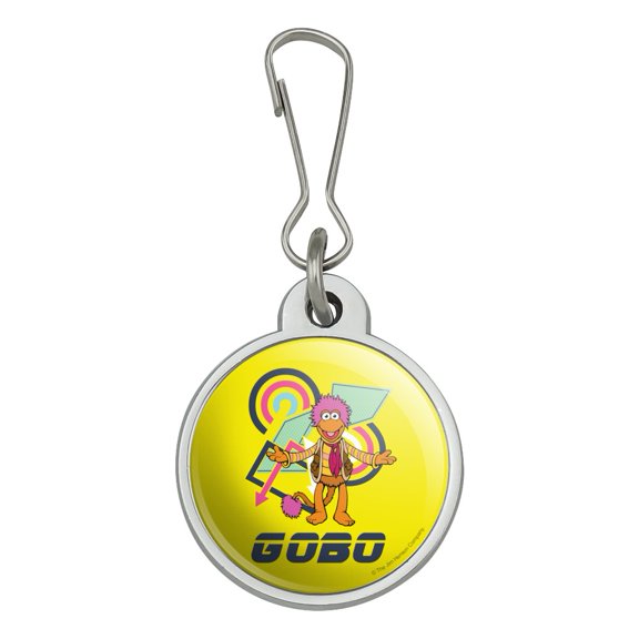 Retro 80's Gobo Fraggle Rock Jacket Handbag Purse Luggage Backpack Zipper Pull Charm