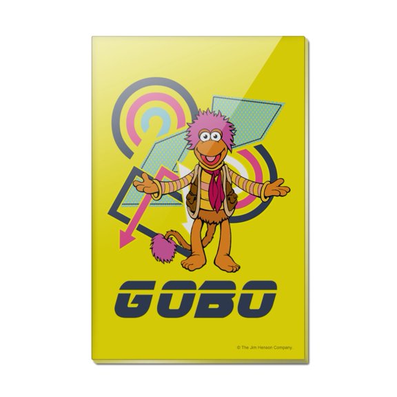 Retro 80's Gobo Fraggle Rock Rectangle Acrylic Fridge Refrigerator Magnet