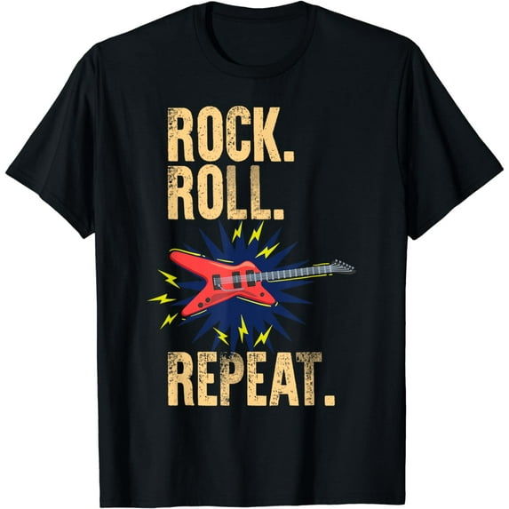 Retro 80's Vintage Shirt Punk Music Rock Roll Repeat Kids T-Shirt