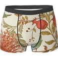 thumbnail image 1 of Retro 80S 90S Mens Breathable Boxer Briefs, Ultra Soft Sweat-Absorbent Boxer Shorts Underwear, Vintage Japan Daisy, 1 of 7