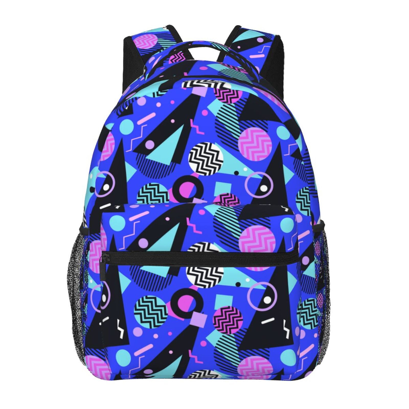 Retro 80s 90s Backpack for Men Women Laptop Backpack Hiking Backpack Travel Bag Work Backpack with Pocket Walmart