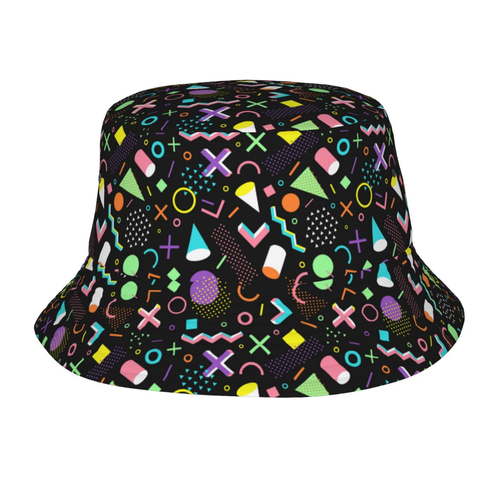 Retro 80s 90s Bucket Hats for Men Women Beach Sun Hat Outdoor Travel ...