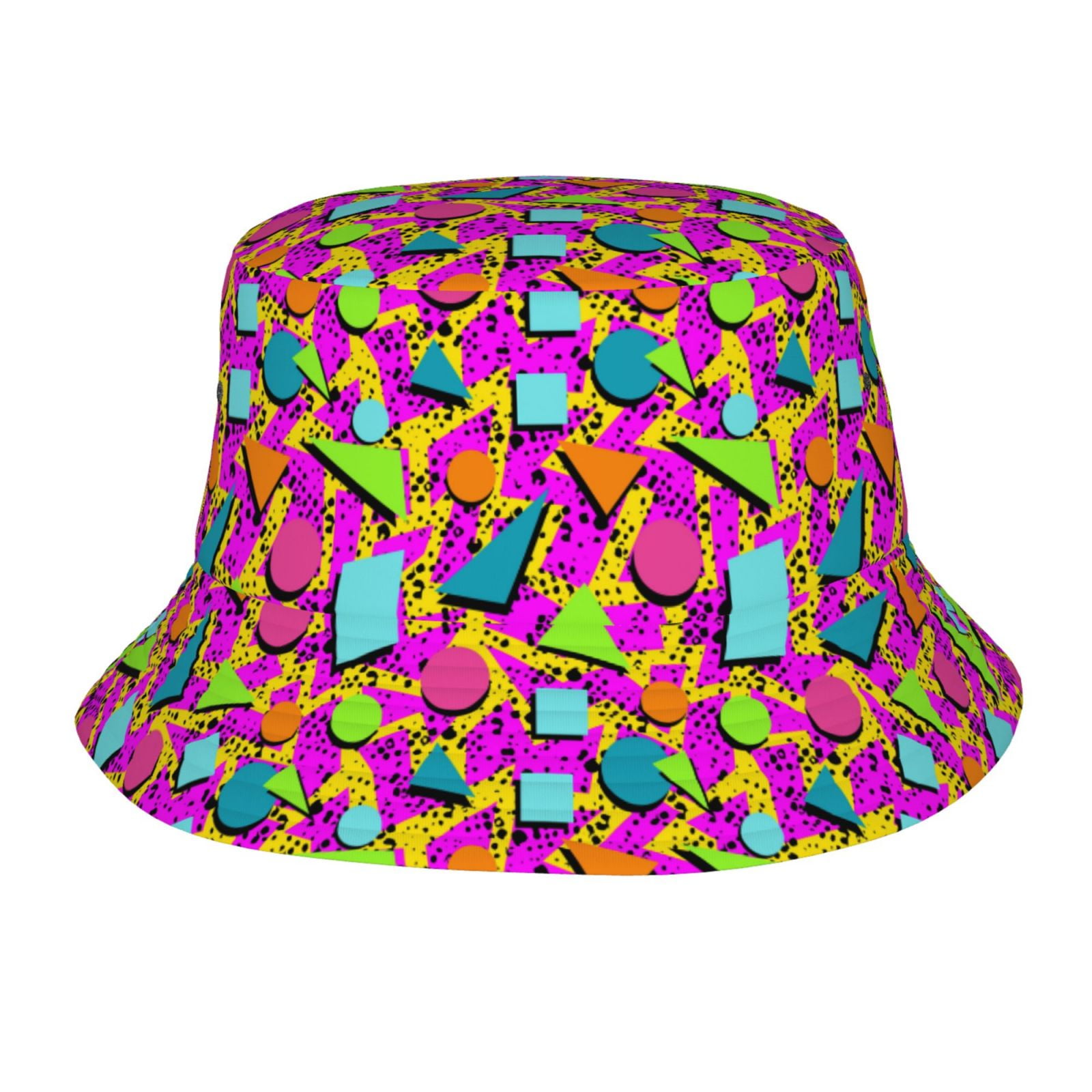 Retro 80s 90s Bucket Hats for Men Women Beach Sun Hat