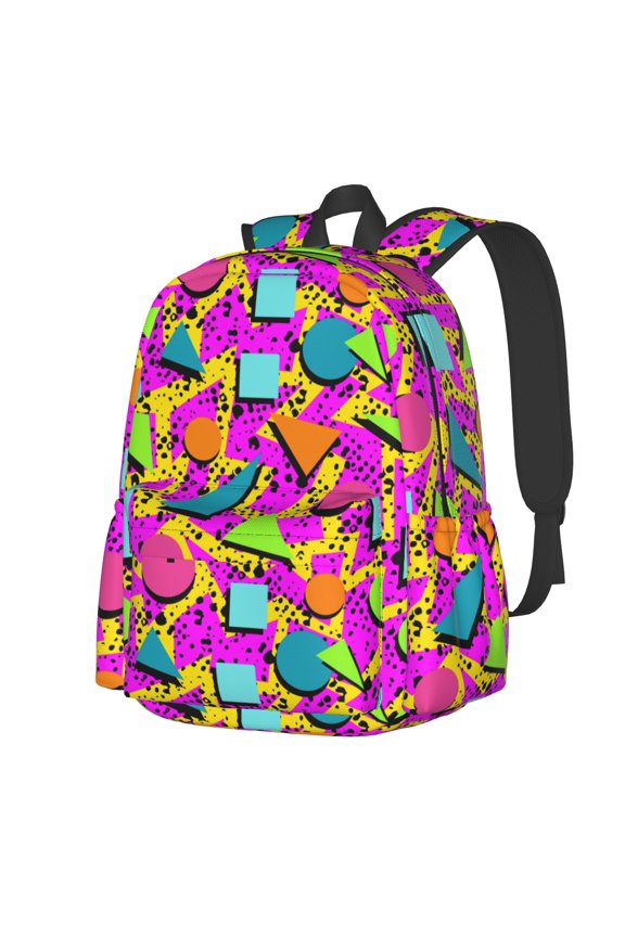 Retro 80s 90s Multipurpose Backpack Lightweight School Work Large Capacity Laptop Packsack Picnic Camping Travel Backpacks