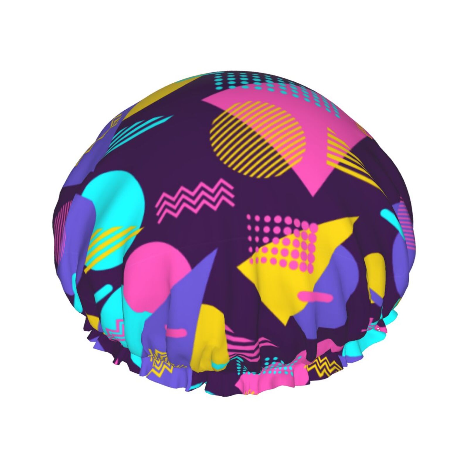Retro 80s 90s Shower Cap for Women Men Reusable Bath Caps Hair Cover ...