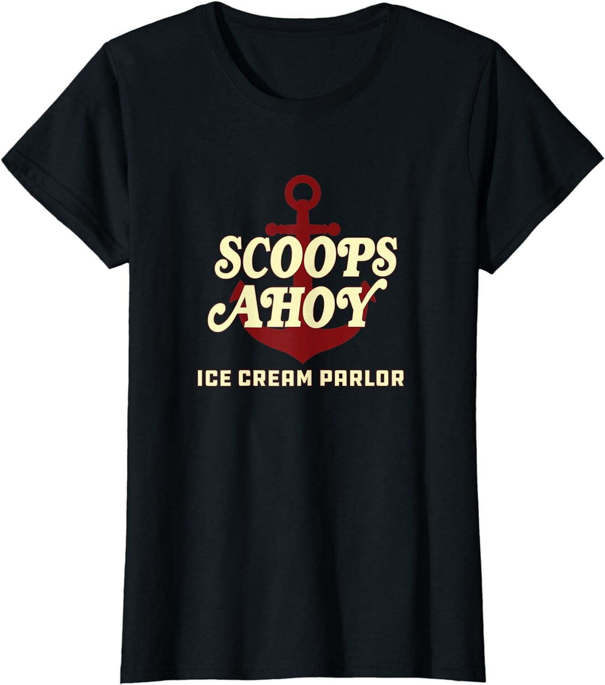Retro 80s Scoops Ahoy Tee Stranger Things Ice Cream Parlor Shirt