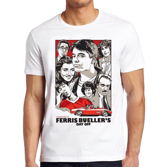 Retro 80s Teen Comedy Poster Men's Short-Sleeve Graphic T-Shirt Vintage Cinema Gift