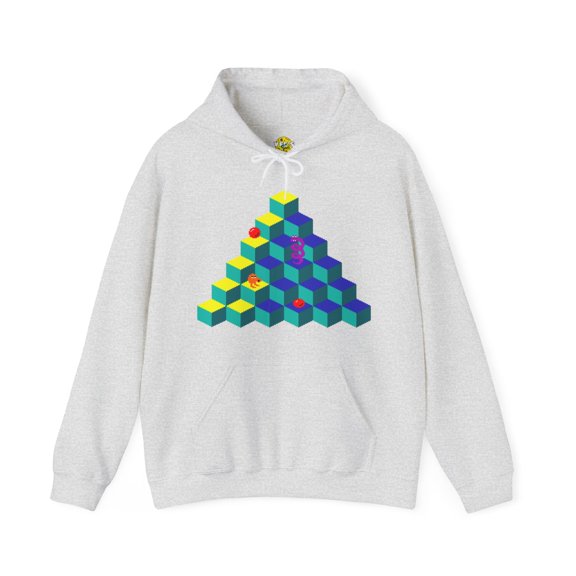 Retro 80s Video Game Sweatshirt, QBert Game, Retro Gaming Console Hoodie