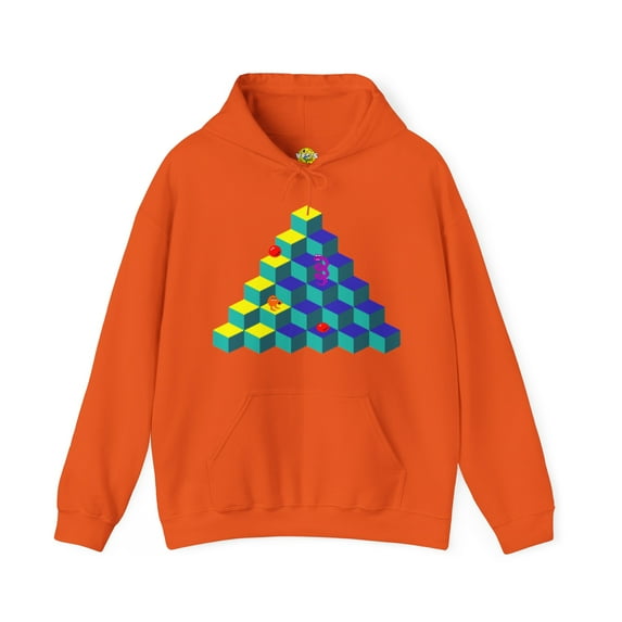 Retro 80s Video Game Sweatshirt, QBert Game, Retro Gaming Console Hoodie