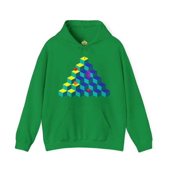 Retro 80s Video Game Sweatshirt, QBert Game, Retro Gaming Console Hoodie
