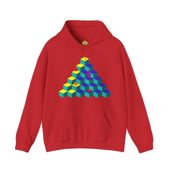 Retro 80s Video Game Sweatshirt, QBert Game, Retro Gaming Console Hoodie