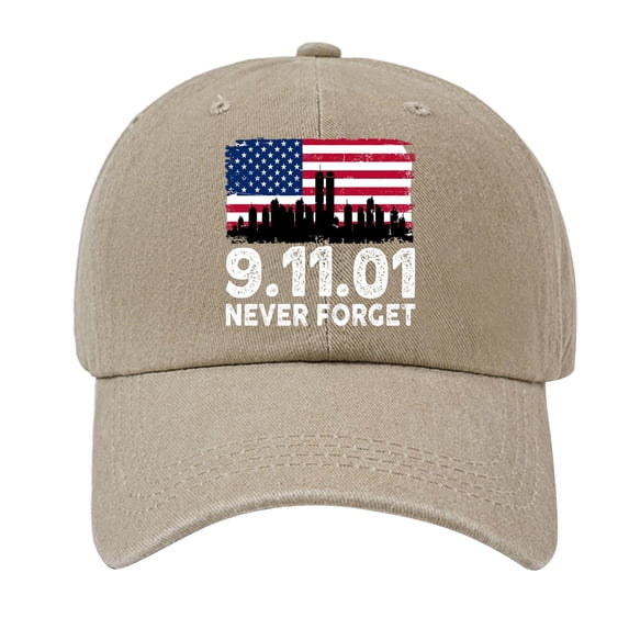 Retro 9 11 Never Forget Commemorative Hat 2001-2026 25th Anniversary Baseball Cap