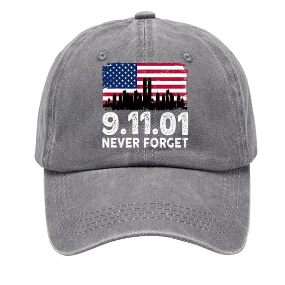 Retro 9 11 Never Forget Commemorative Hat 2001-2026 25th Anniversary Baseball Cap