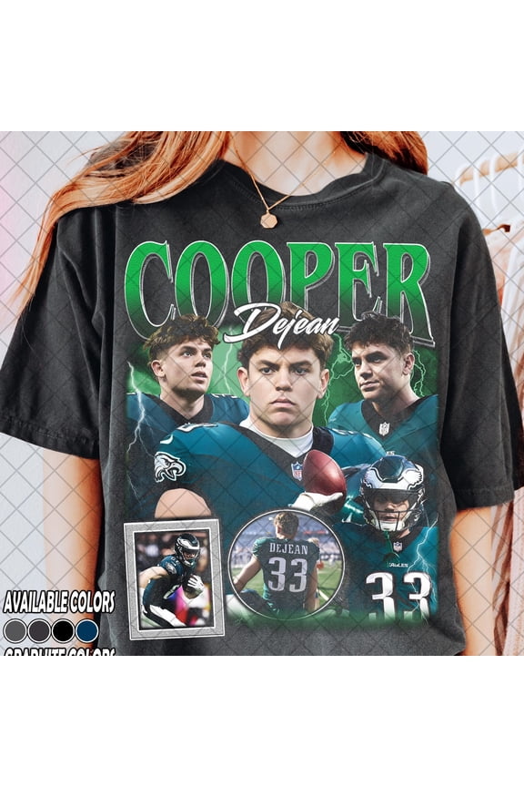 Retro 90's Comfort Colors Cooper Dejean Vintage T-Shirt for Unisex, Football Graphic Tee with Vibrant Design