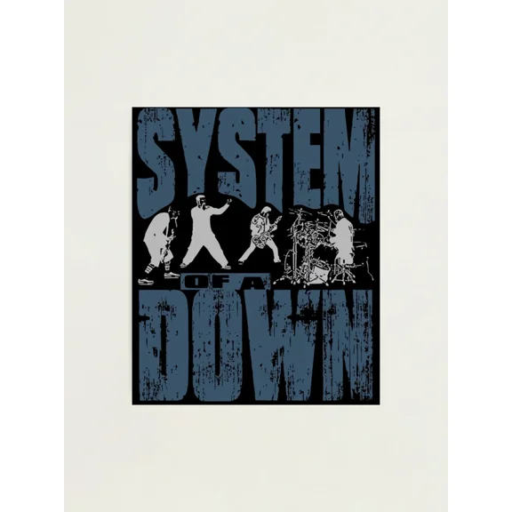 Retro 90S Music Band System Of A Down Poster Unframed Size 24''x36'' GooGate