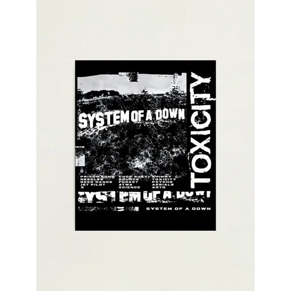 Retro 90S Music Band System Of A Down Poster Unframed Size 24''x36'' GooGate