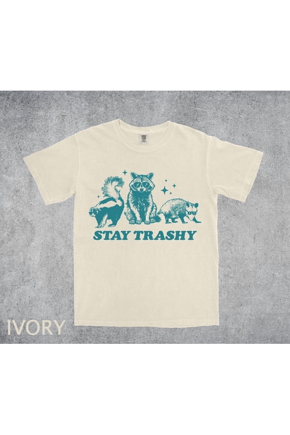 Retro 90S Y2K Boho Aesthetic Cute Stay Trashy Meme Cottagecore T-Shirt