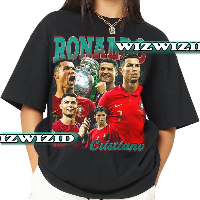 Retro 90s Cristiano Ronaldo Homage TShirt Cristiano Ronaldo Fan Tee ...