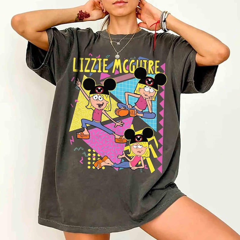Retro 90s Disney Lizzie McGuire Mickey Ears s Shirt, Cute Lizzie This