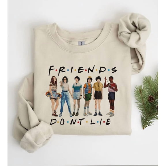 Retro 90s Friends Don't Lie Sweatshirt, Movie 2025 Sweatshirt - Sizes S-5XL ,Art Print JSC