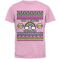thumbnail image 1 of Retro 90s Nostalgia Classic Ugly Christmas Sweater Mens T Shirt Light Pink 2XL, 1 of 1