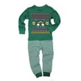 thumbnail image 1 of Retro 90s Nostalgia Classic Ugly Christmas Sweater Toddler Long Sleeve Top Striped Pants Pajama Set, 1 of 2