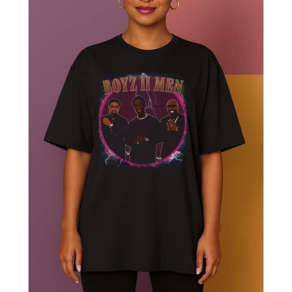 Retro 90s R&B Boy Band Men's Short-Sleeve Graphic T-Shirt Vintage Music Gift