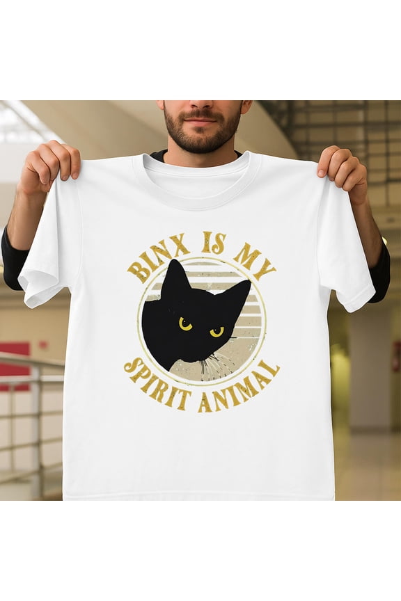 Retro 90s Thackery Binx Is My Spirit Animal Unisex T-Shirt, Hocus Pocus Halloween G1063, Up to Size 5XL