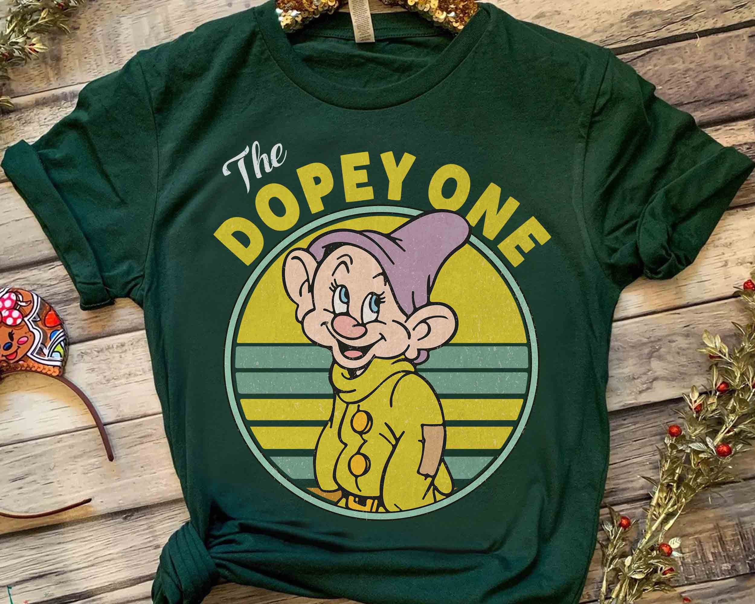 Retro 90s Vintage The Dopey One Tshirt, Disney Snow White And Seven