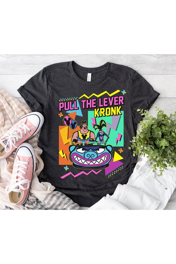 Retro 90s Yzma And Kronk Pull The Lever Wrong Lever Emperors Groove T-shirt