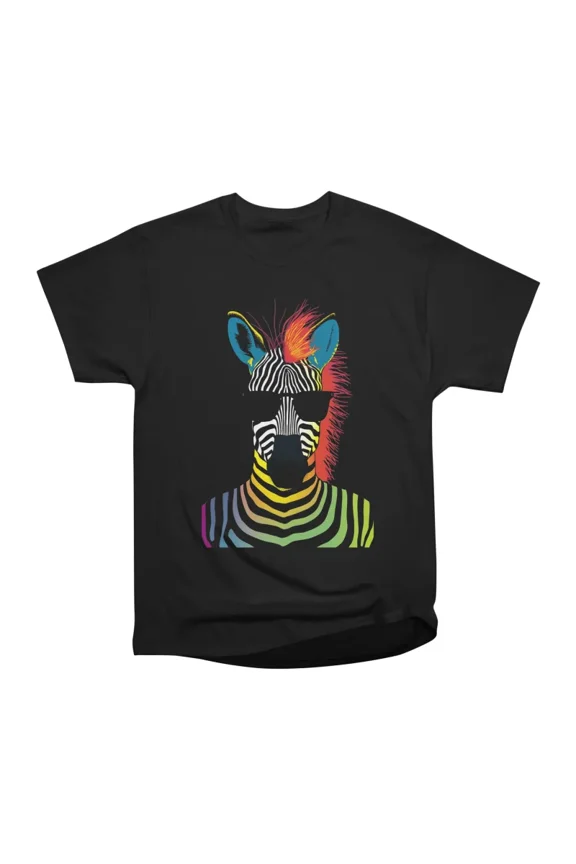 Retro 90s Zebra T-Shirt Tee Gift For Him Merch For Her Apparel For Friend