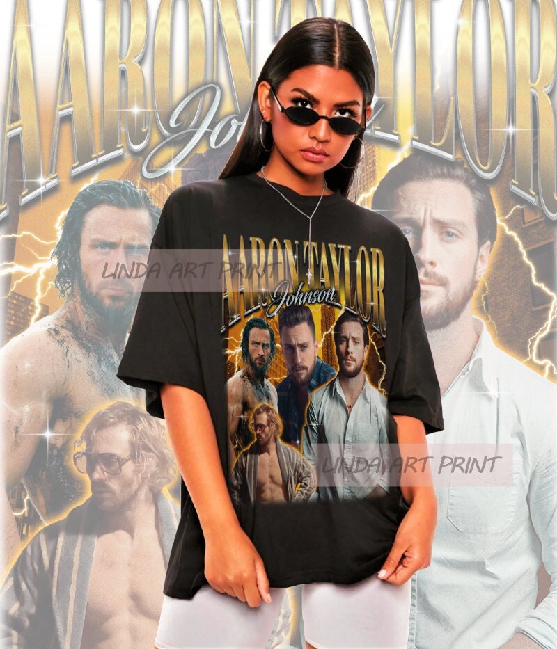 Retro Aaron Taylor Johnson Shirt - Aaron Taylor Johnson Tshirt,Aaron ...