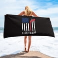 thumbnail image 1 of Retro Abstract Hockey Sneakers Soft Quick-drying Bath Towels Outdoor Seaside Round Beach Towel Microfiber Face Towel, 1 of 4