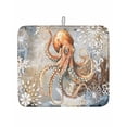 thumbnail image 1 of Retro Abstract Ocean Octopus Dish Drying Mat 16x18 inch Marine Life Starfish Watercolor Super Absorbent Microfiber Dish Drying Pad for Kitchen Countertops Sink Dish Drainer Racks Bar Mats 1 Pack, 1 of 8
