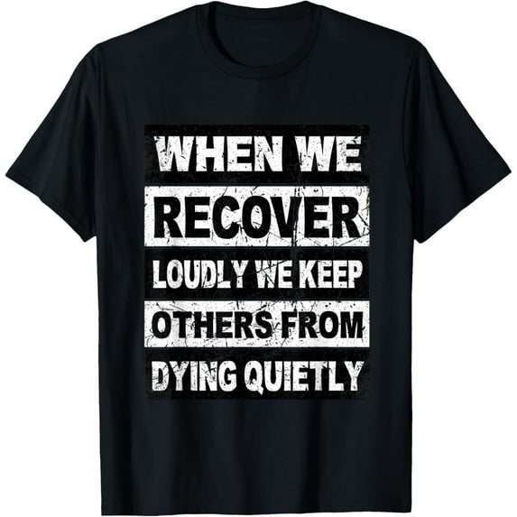 Retro Addiction Recovery Shirts Narcotics Anonymous Sobriety T-ShirtMen and women, Black T-shirt, size: Extra large S-4XL