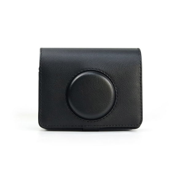 Retro Adjustable Strap Shockproof Portable Storage Bag Photography Pouch Protective Cover Instant Camera Case BLACK