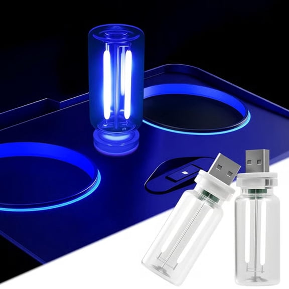 Retro Adjustable Usb Led Plug-In Car Ambient Light, Plug-In Usb Automotive Night Lamps With Led Bulb, For Indoor Bedroom & Vehicle Interior Lighting