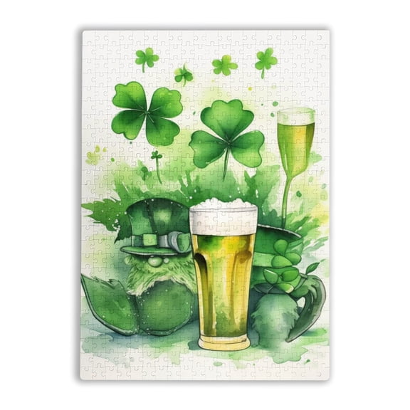Retro Adult Puzzle 500 Pieces St Patricks Day Holiday Fun And Modern Summer Home Decor